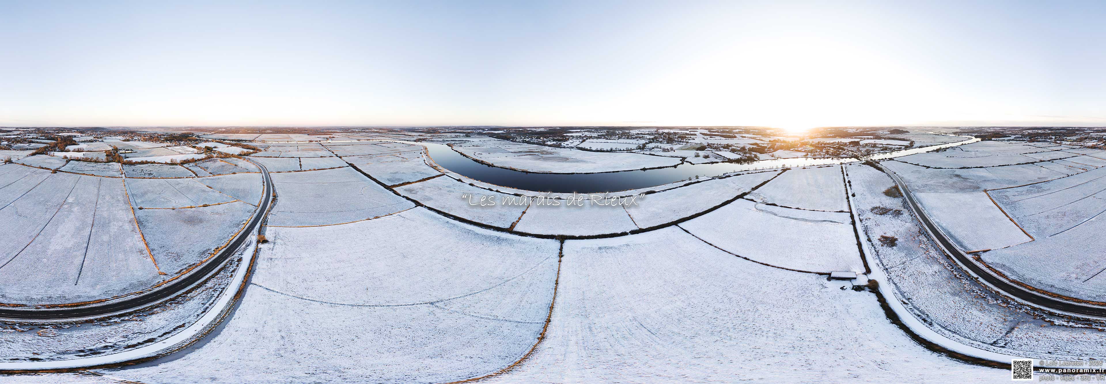 Rieux - Les marais sous la neige